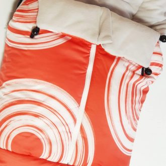 Saco silla universal fuli and c color naranja rojo con círculos blancos interior gris comprar oferta ver precio descuento rebajado