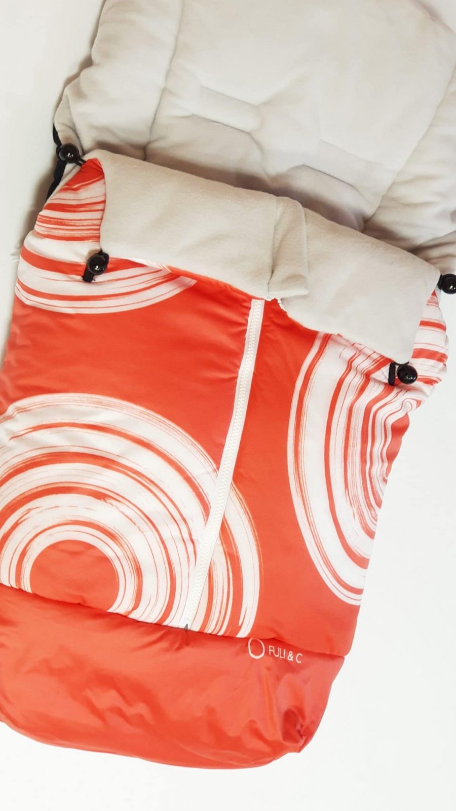 Saco silla universal fuli and c color naranja rojo con círculos blancos interior gris comprar oferta ver precio descuento rebajado